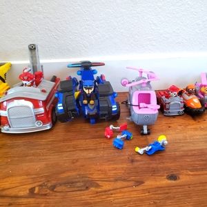 Paw patrol, figurines & vehicles